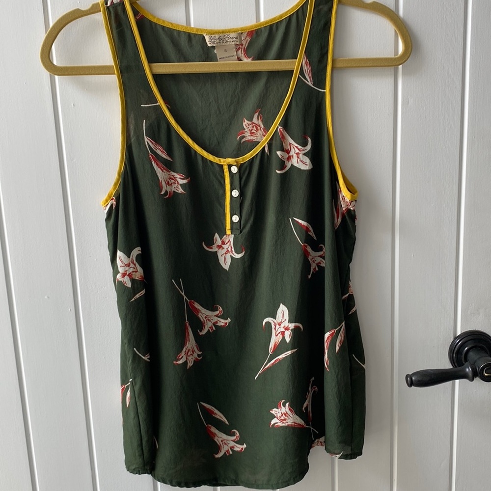 Lucky Brand Silk Floral Tank - S